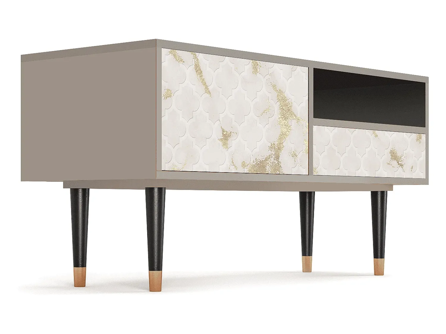 Best Mueble de TV - 115х59х48 cm - T3 - Sahara desert, Areia Bege