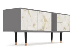 Móvel De Tv* Mueble de TV - 170х69х48 cm - T1 - Sahara desert, Cinza Cinzento