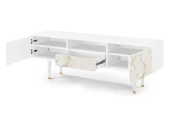 Móvel De Tv* Mueble de TV - 170х59х41 cm - T6 - Sahara desert, Branco Bege
