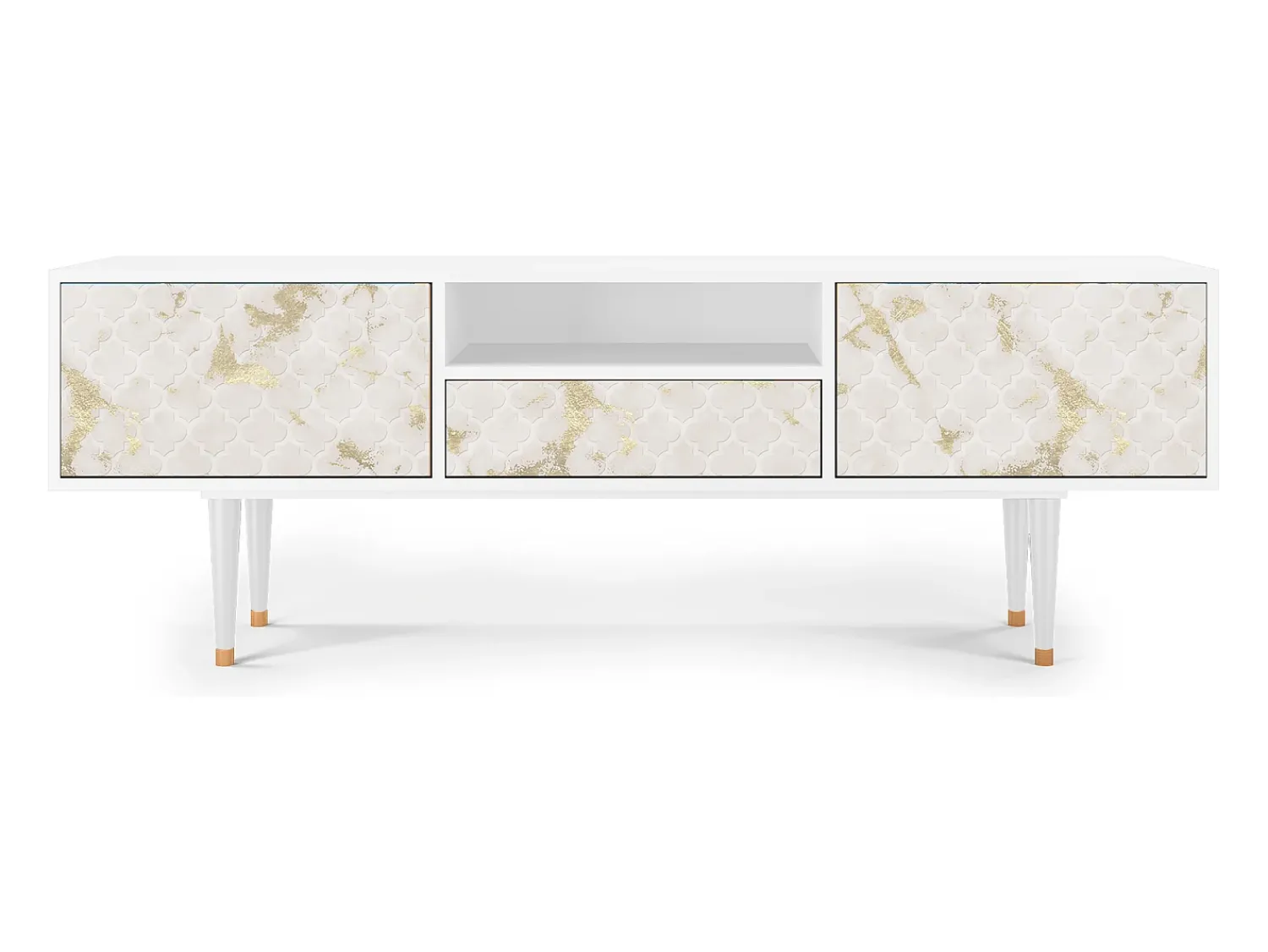 Móvel De Tv* Mueble de TV - 170х59х41 cm - T6 - Sahara desert, Branco Bege