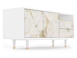 Móvel De Tv* Mueble de TV - 125х56х41 cm - T7 - Sahara desert, Branco Bege