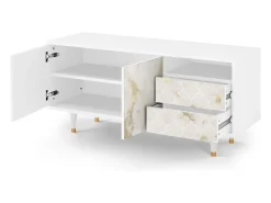 Móvel De Tv* Mueble de TV - 125х56х41 cm - T7 - Sahara desert, Branco Bege