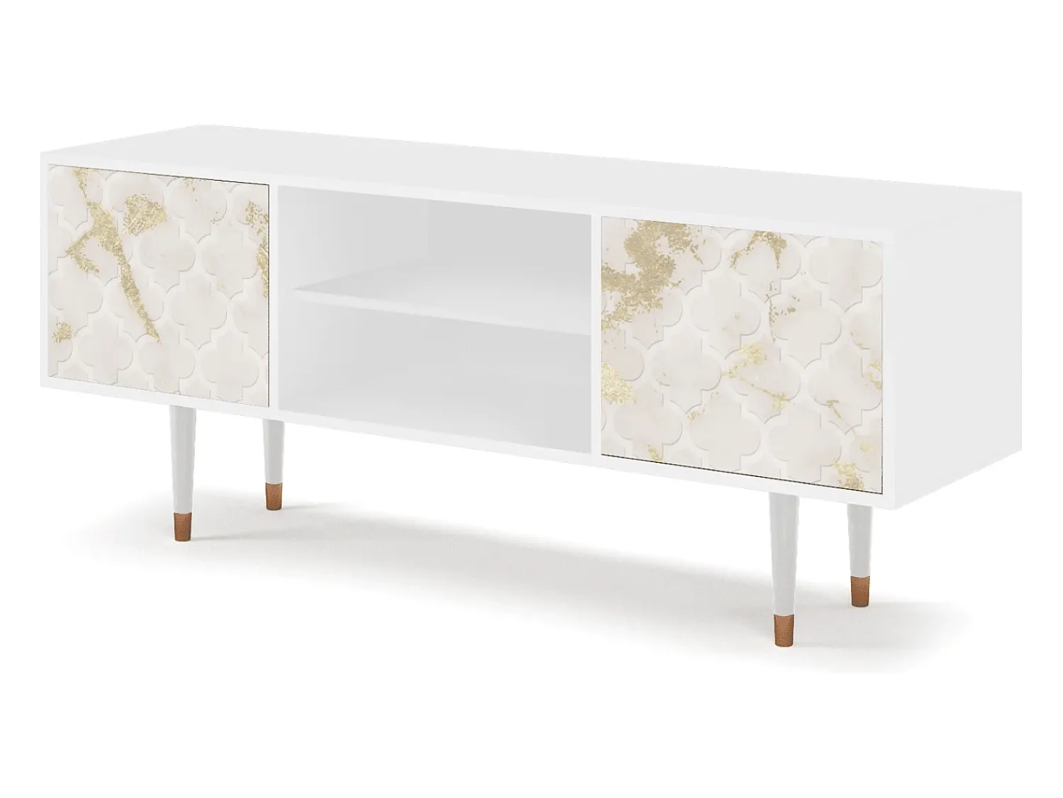 Mueble de TV - 170х69х48 cm - T2 - Sahara desert, Branco Bege