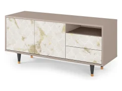 Mueble de TV - 125х56х41 cm - T7 - Sahara desert, Latte Bege