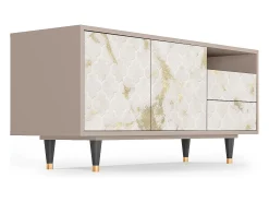 Mueble de TV - 125х56х41 cm - T7 - Sahara desert, Latte Bege