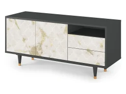 Online Mueble de TV - 125х56х41 cm - T7 - Sahara desert, Antracite Cinza antracite