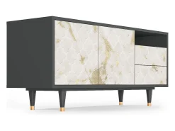 Online Mueble de TV - 125х56х41 cm - T7 - Sahara desert, Antracite Cinza antracite