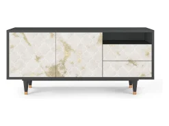 Online Mueble de TV - 125х56х41 cm - T7 - Sahara desert, Antracite Cinza antracite