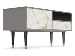 Sale Mueble de TV - 115х59х48 cm - T3 - Sahara desert, Cinza Cinzento