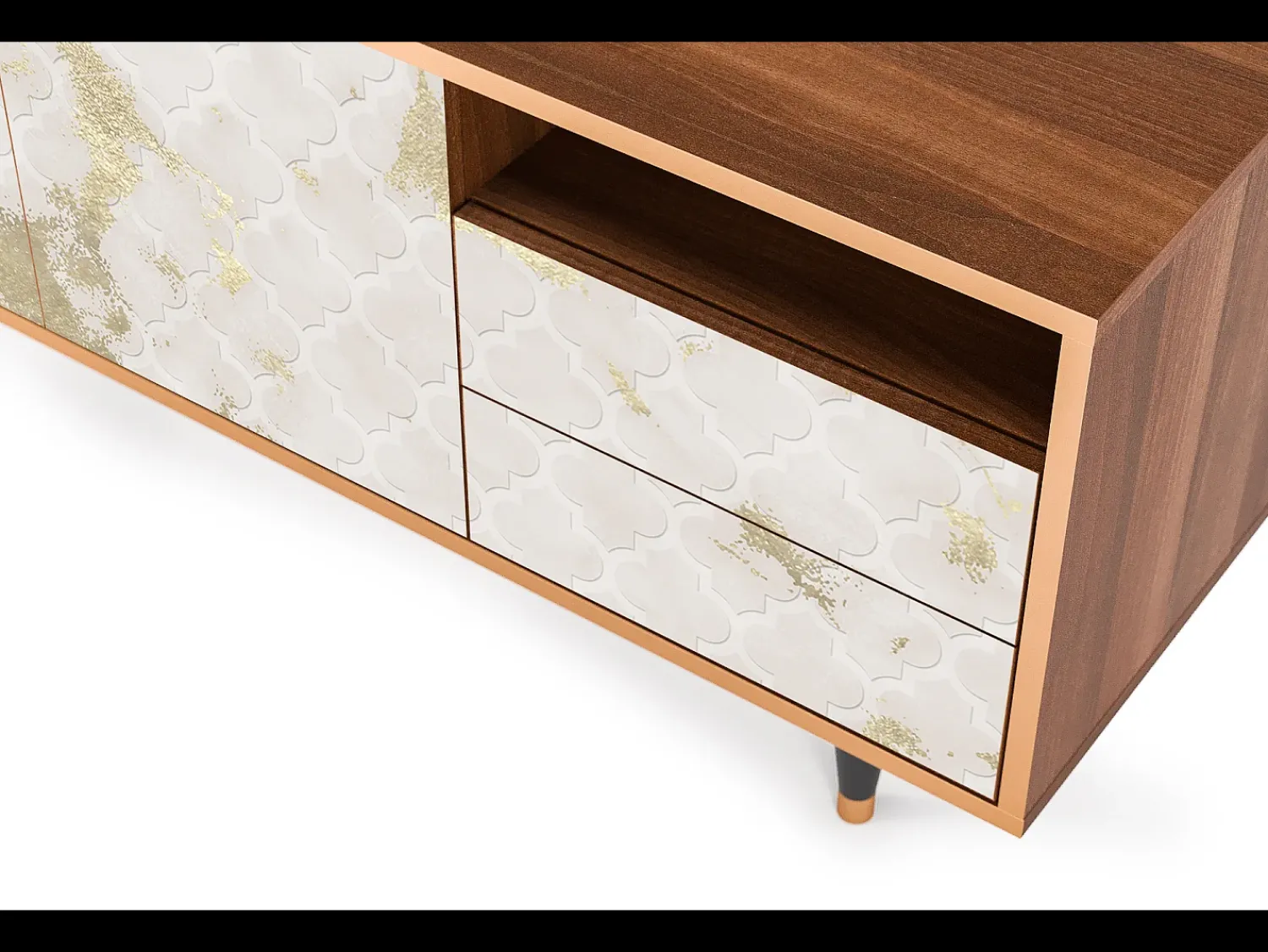Mueble de TV - 125х56х41 cm - T7 - Sahara desert, Nogueira^ Móvel De Tv