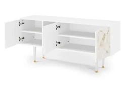 Móvel De Tv| Mueble de TV - 150х69х41 cm - T5 - Sahara desert, Branco Bege