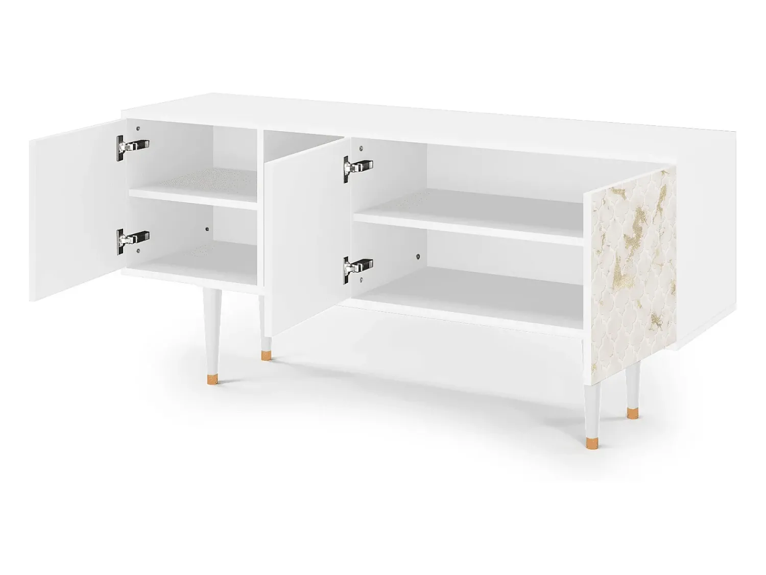 Móvel De Tv| Mueble de TV - 150х69х41 cm - T5 - Sahara desert, Branco Bege