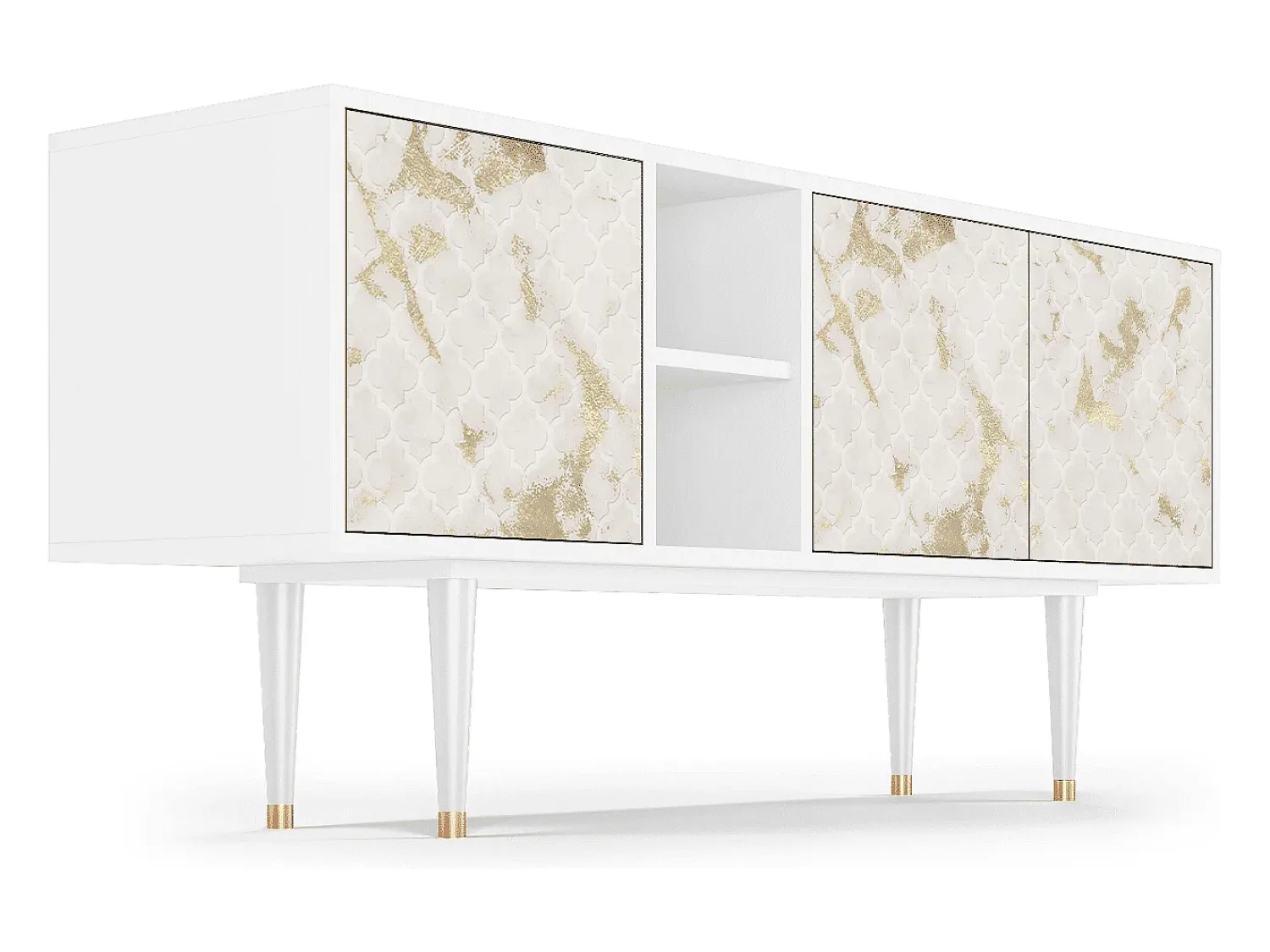 Móvel De Tv| Mueble de TV - 150х69х41 cm - T5 - Sahara desert, Branco Bege