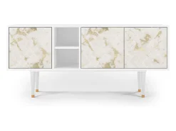Móvel De Tv| Mueble de TV - 150х69х41 cm - T5 - Sahara desert, Branco Bege