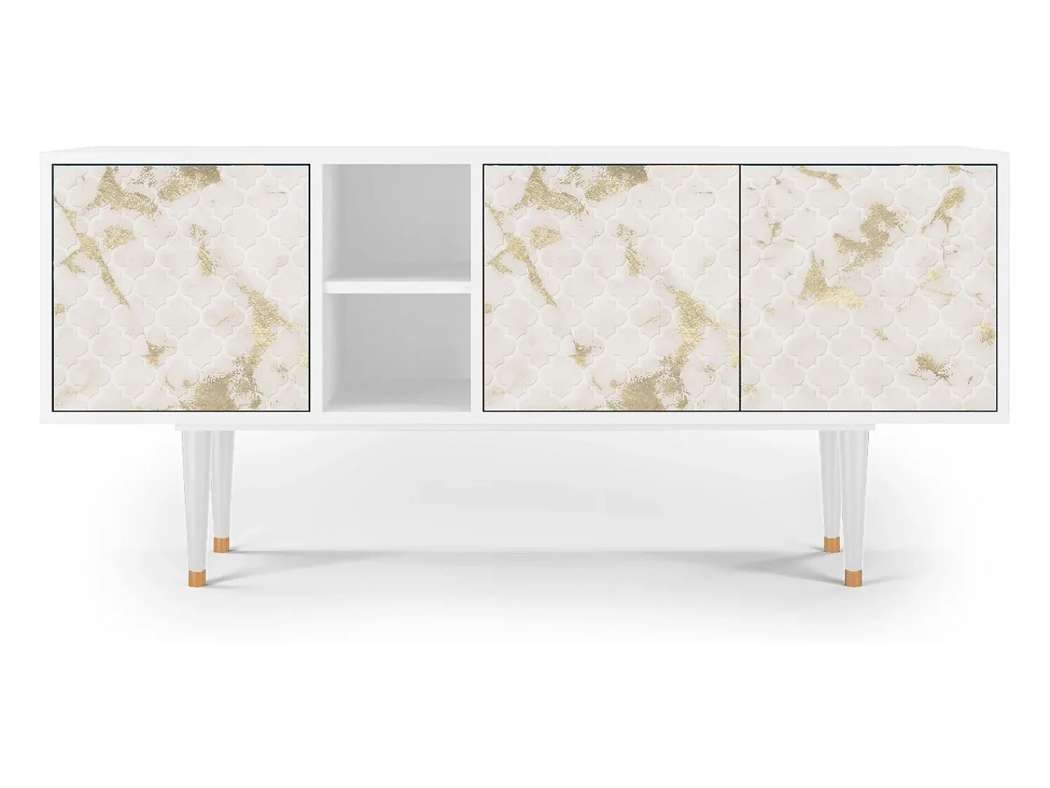Móvel De Tv| Mueble de TV - 150х69х41 cm - T5 - Sahara desert, Branco Bege
