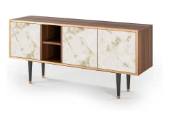 Móvel De Tv| Mueble de TV - 150х69х41 cm - T5 - Sahara desert, Nogueira Castanho