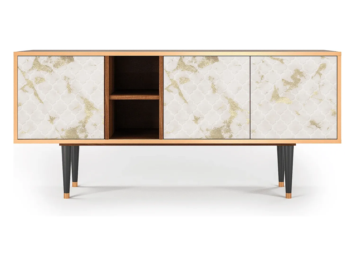 Móvel De Tv| Mueble de TV - 150х69х41 cm - T5 - Sahara desert, Nogueira Castanho