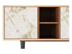 Móvel De Tv| Mueble de TV - 150х69х41 cm - T5 - Sahara desert, Nogueira Castanho