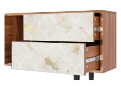 Móvel De Tv| Mueble de TV - 170х69х48 cm - T1 - Sahara desert, Nogueira Castanho