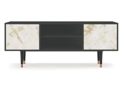 Hot Mueble de TV - 170х69х48 cm - T2 - Sahara desert, Antracite Cinza antracite
