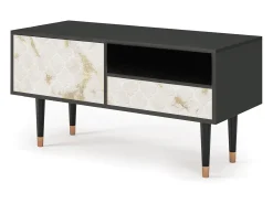 Móvel De Tv* Mueble de TV - 115х59х48 cm - T3 - Sahara desert, Antracite Cinza antracite