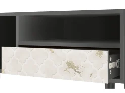 Móvel De Tv* Mueble de TV - 115х59х48 cm - T3 - Sahara desert, Antracite Cinza antracite