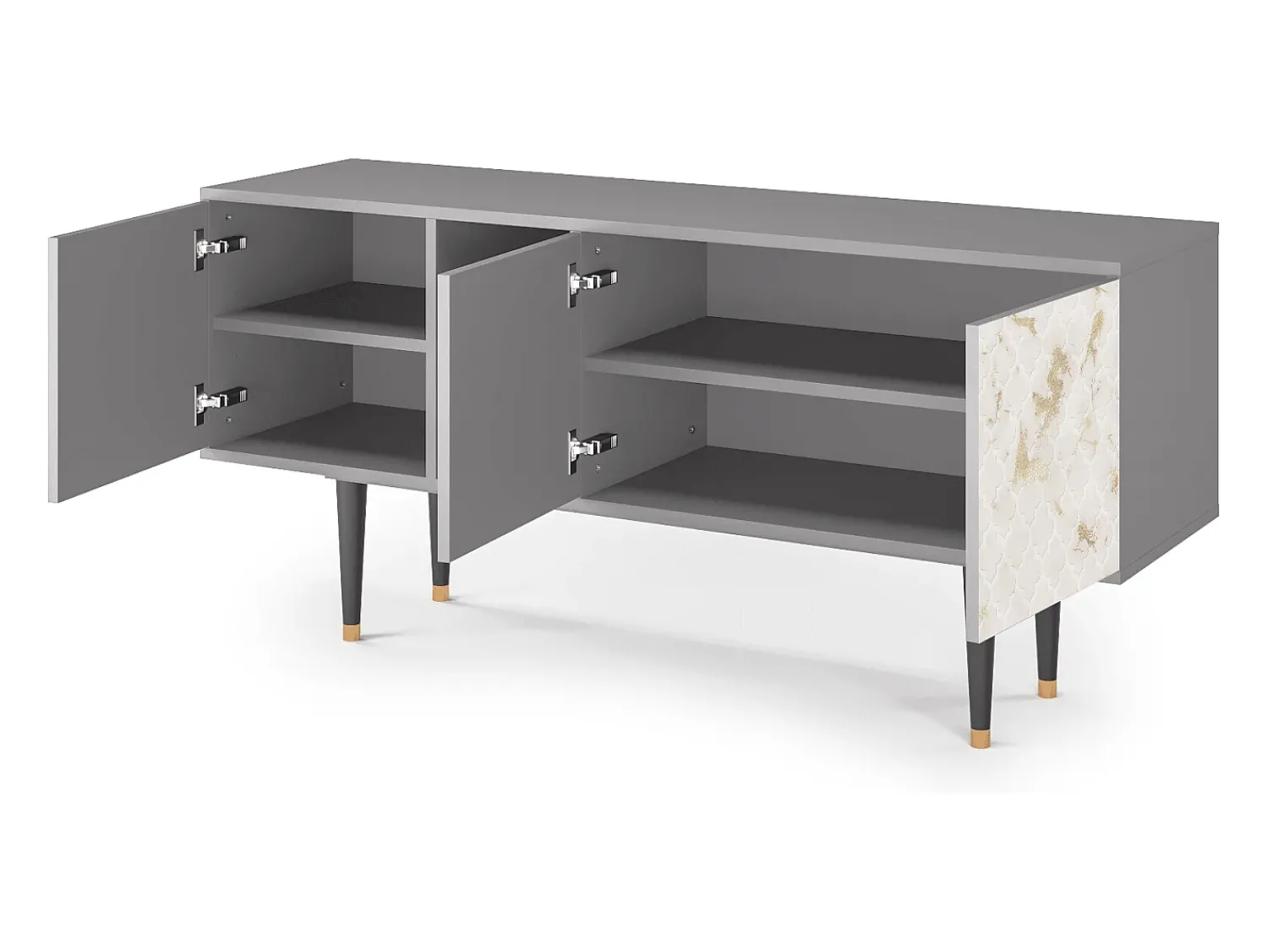 Mueble de TV - 150х69х41 cm - T5 - Sahara desert, Cinza^ Móvel De Tv
