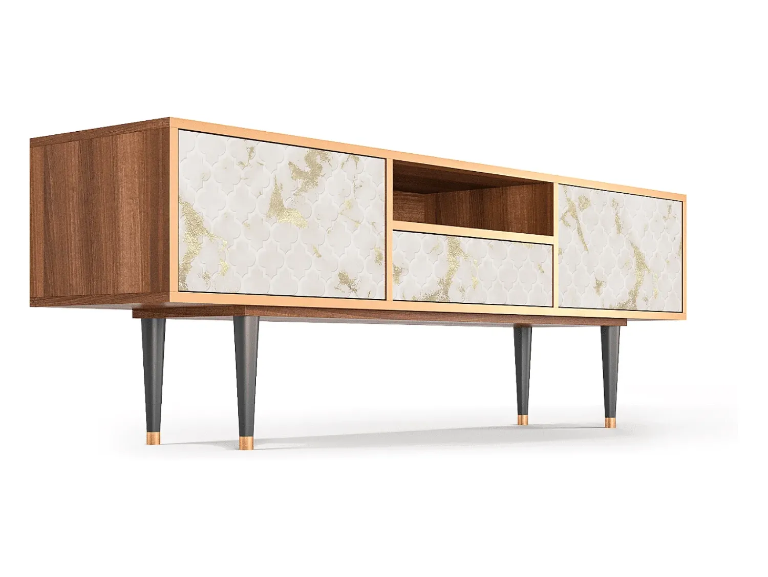 Mueble de TV - 170х59х41 cm - T6 - Sahara desert, Nogueira^ Móvel De Tv