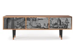 Móvel De Tv| Mueble de TV - 170х59х48 cm - T4 - Saint Martin, Nogueira Castanho