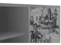 Sale Mueble de TV - 170х69х48 cm - T2 - Saint Martin, Cinza Cinzento