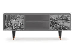 Sale Mueble de TV - 170х69х48 cm - T2 - Saint Martin, Cinza Cinzento