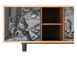 Móvel De Tv| Mueble de TV - 150х69х41 cm - T5 - Saint Martin, Nogueira Castanho