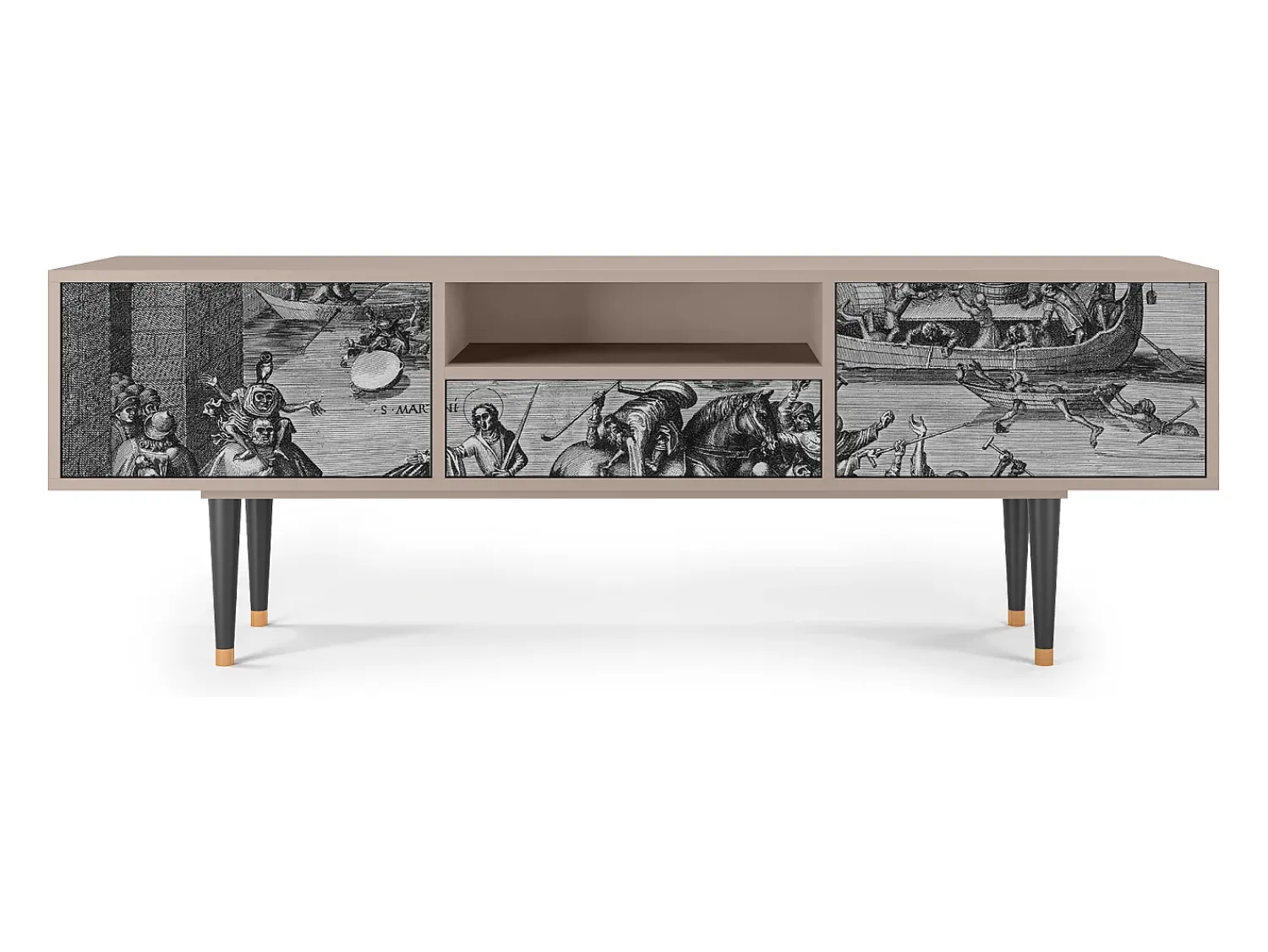 Mueble de TV - 170х59х41 cm - T6 - Saint Martin, Latte^ Móvel De Tv