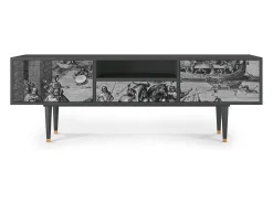 Móvel De Tv* Mueble de TV - 170х59х41 cm - T6 - Saint Martin, Antracite Cinza antracite