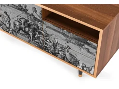 Online Mueble de TV - 125х56х41 cm - T7 - Saint Martin, Nogueira Castanho