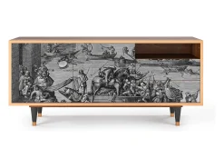 Online Mueble de TV - 125х56х41 cm - T7 - Saint Martin, Nogueira Castanho