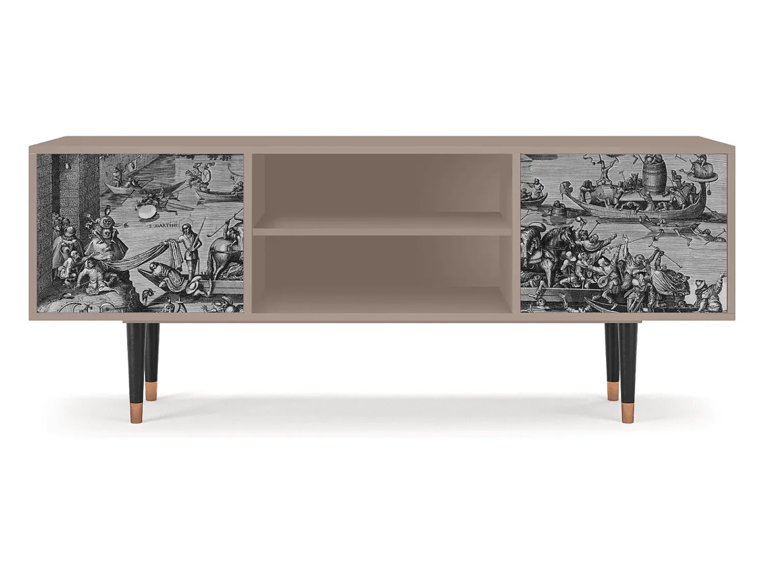 Best Mueble de TV - 170х69х48 cm - T2 - Saint Martin, Latte Bege