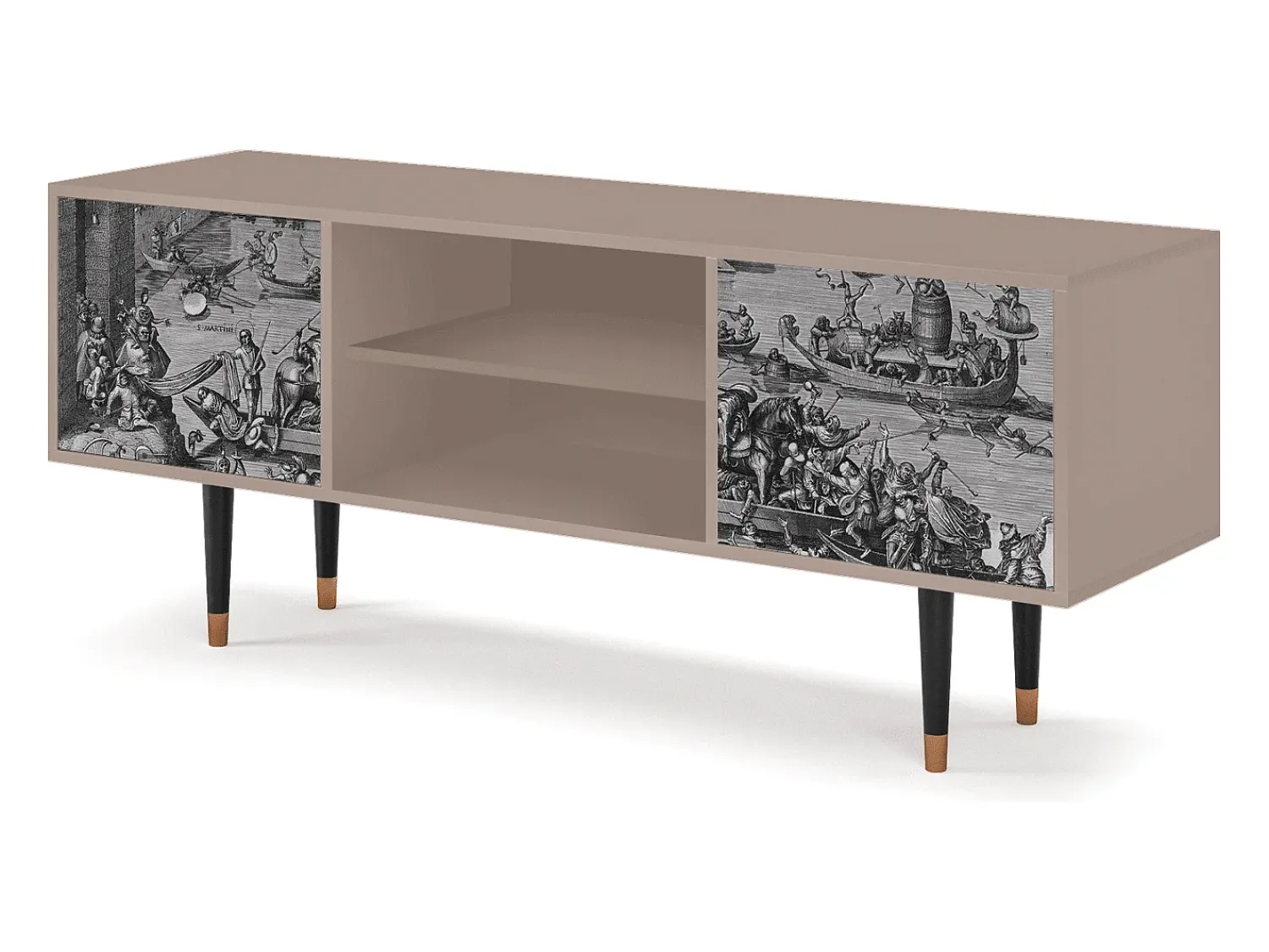 Best Mueble de TV - 170х69х48 cm - T2 - Saint Martin, Latte Bege