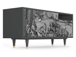 Discount Mueble de TV - 125х56х41 cm - T7 - Saint Martin, Antracite Cinza antracite