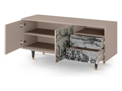 Clearance Mueble de TV - 125х56х41 cm - T7 - Saint Martin, Latte Bege