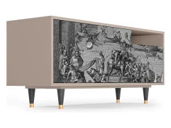 Clearance Mueble de TV - 125х56х41 cm - T7 - Saint Martin, Latte Bege
