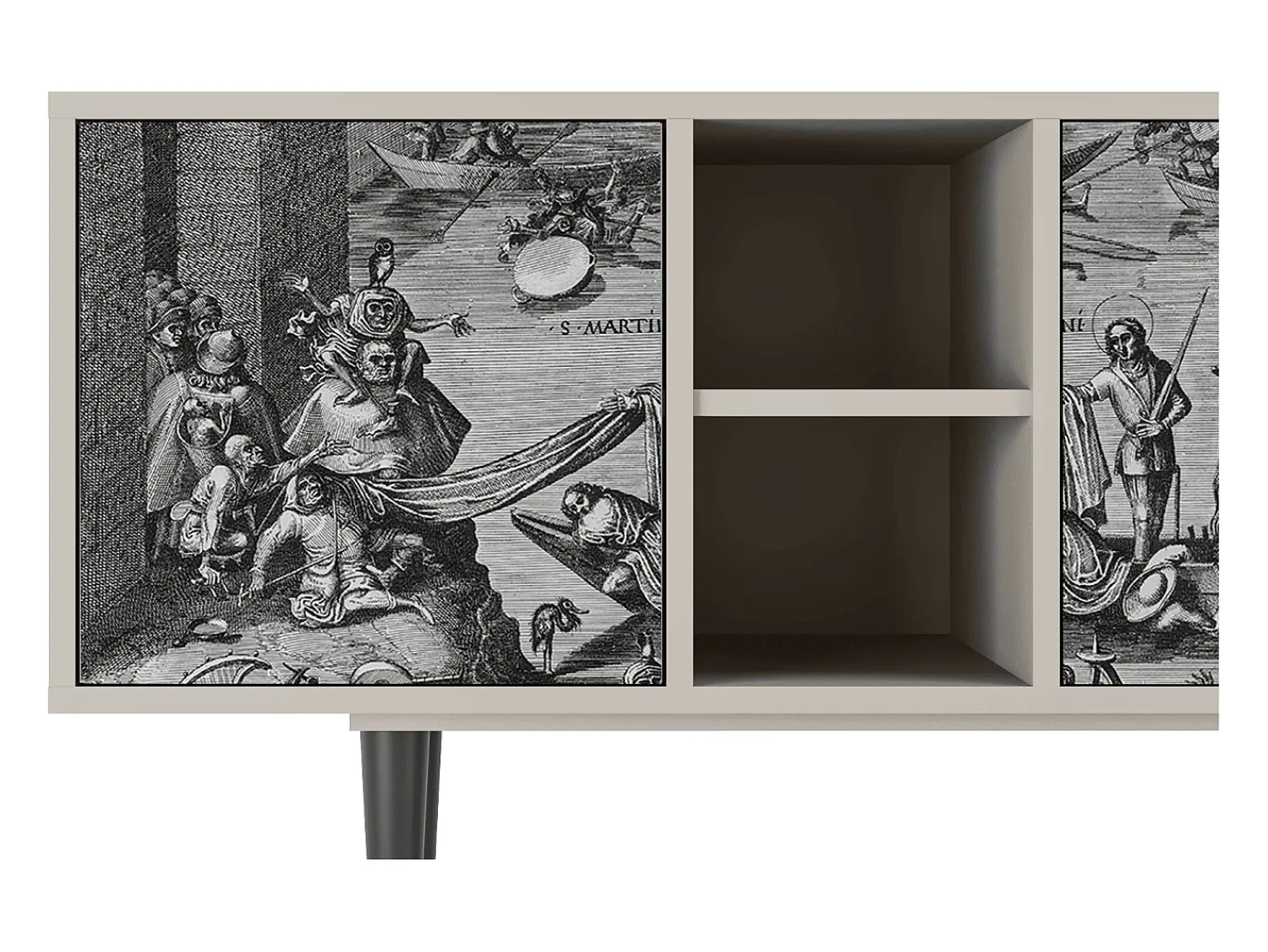 Outlet Mueble de TV - 150х69х41 cm - T5 - Saint Martin, Areia Bege