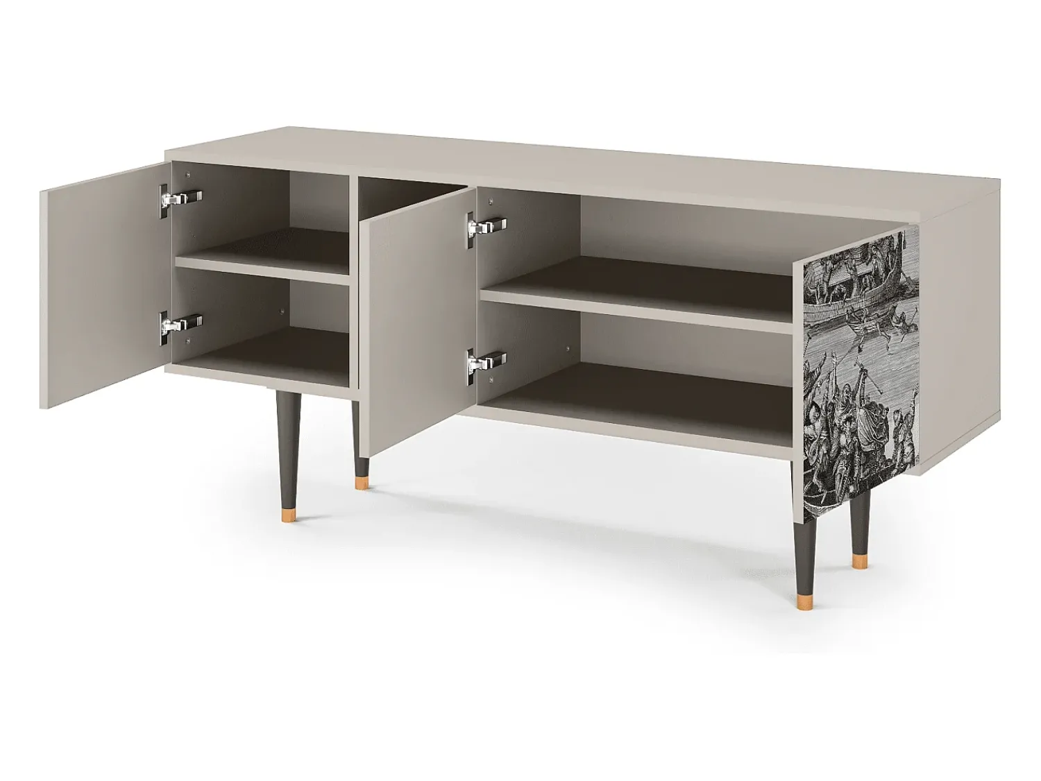 Outlet Mueble de TV - 150х69х41 cm - T5 - Saint Martin, Areia Bege