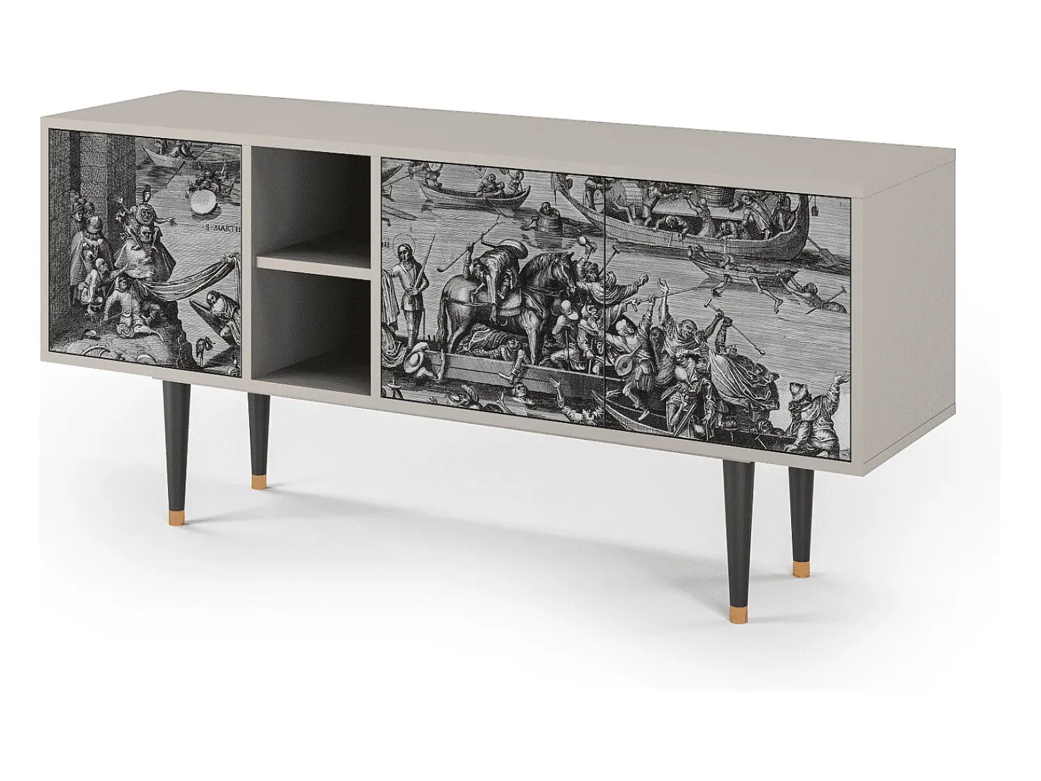 Outlet Mueble de TV - 150х69х41 cm - T5 - Saint Martin, Areia Bege