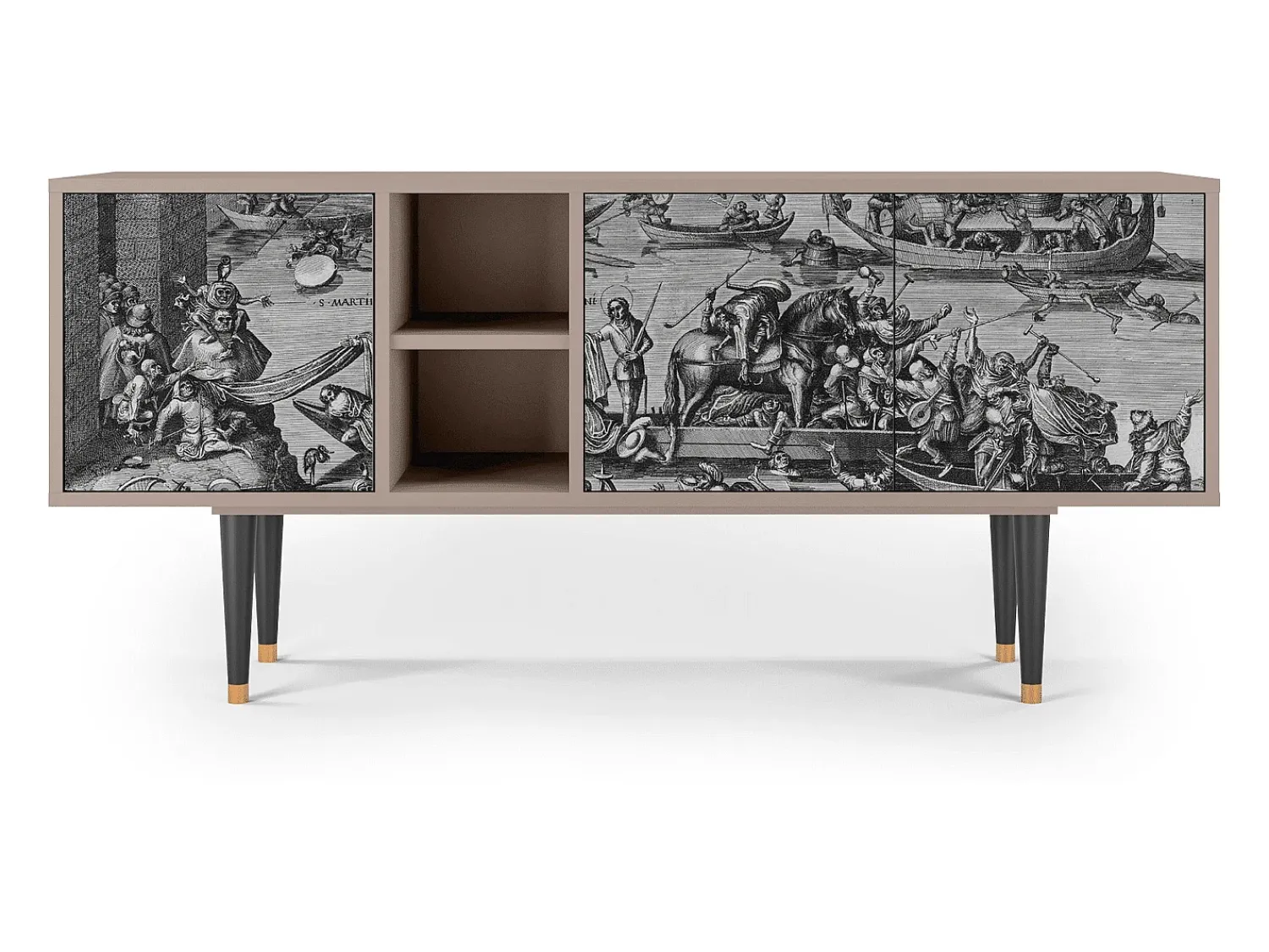 Outlet Mueble de TV - 150х69х41 cm - T5 - Saint Martin, Areia Bege