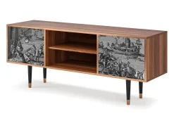 Mueble de TV - 170х69х48 cm - T2 - Saint Martin, Nogueira^ Móvel De Tv