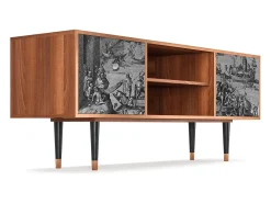 Mueble de TV - 170х69х48 cm - T2 - Saint Martin, Nogueira^ Móvel De Tv