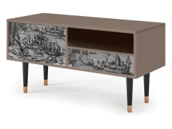 Móvel De Tv* Mueble de TV - 115х59х48 cm - T3 - Saint Martin, Latte Bege