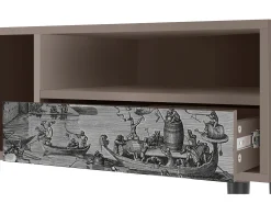 Móvel De Tv* Mueble de TV - 115х59х48 cm - T3 - Saint Martin, Latte Bege