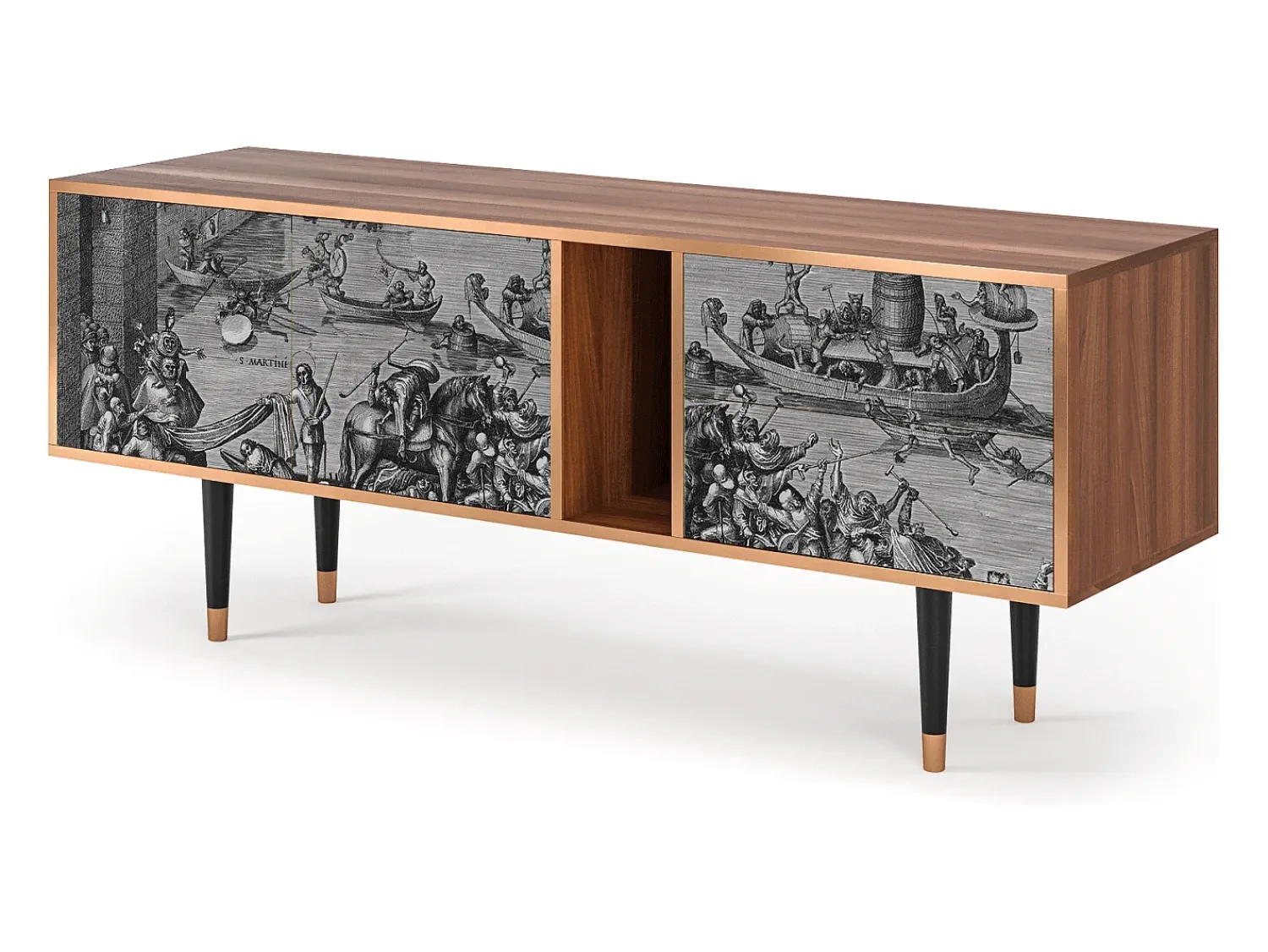 Mueble de TV - 170х69х48 cm - T1 - Saint Martin, Nogueira^ Móvel De Tv